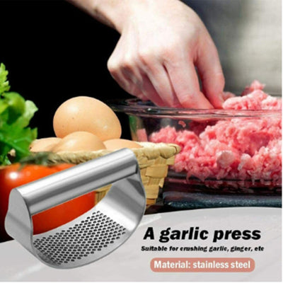 Garlic Press for Kitchen Pounding Garlic Ring Manual