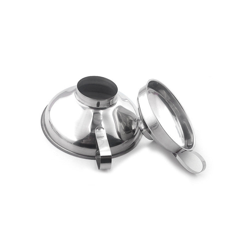 Stainless Steel Wide Mouth Funnel Large Diameter Funnel Thickened Funnel